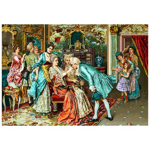 نخ و نقشه فرانسوی طرح دست بوسی کد 24110