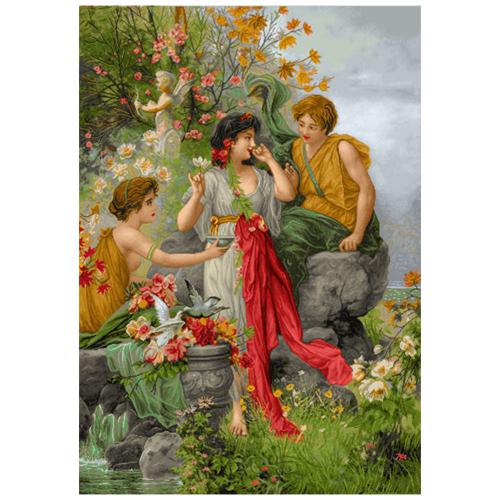 نخ و نقشه فرانسوی طرح سه پرنسس کد 24277