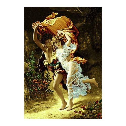 نخ و نقشه فرانسوی طرح ادم و هوا کد 24218