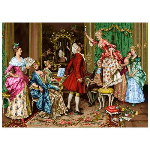 نخ و نقشه فرانسوی طرح فوت شمع کد 24055