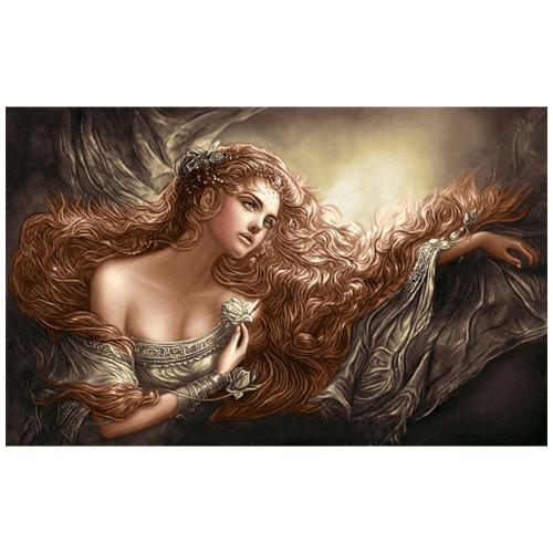 نخ و نقشه فرانسوی طرح زن پریشان کد 24052