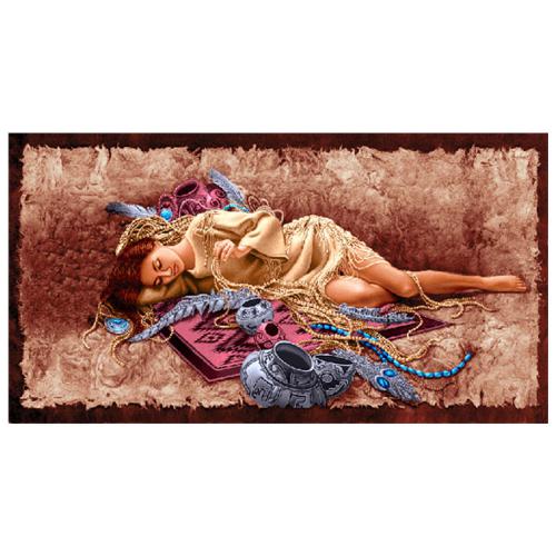 نخ و نقشه فرانسوی طرح دخترنگین دار کد 24169