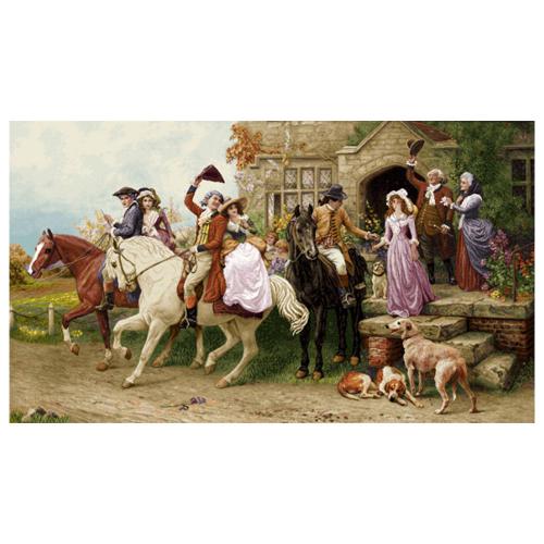 نخ و نقشه فرانسوی طرح بدرقه عروس کد 24187