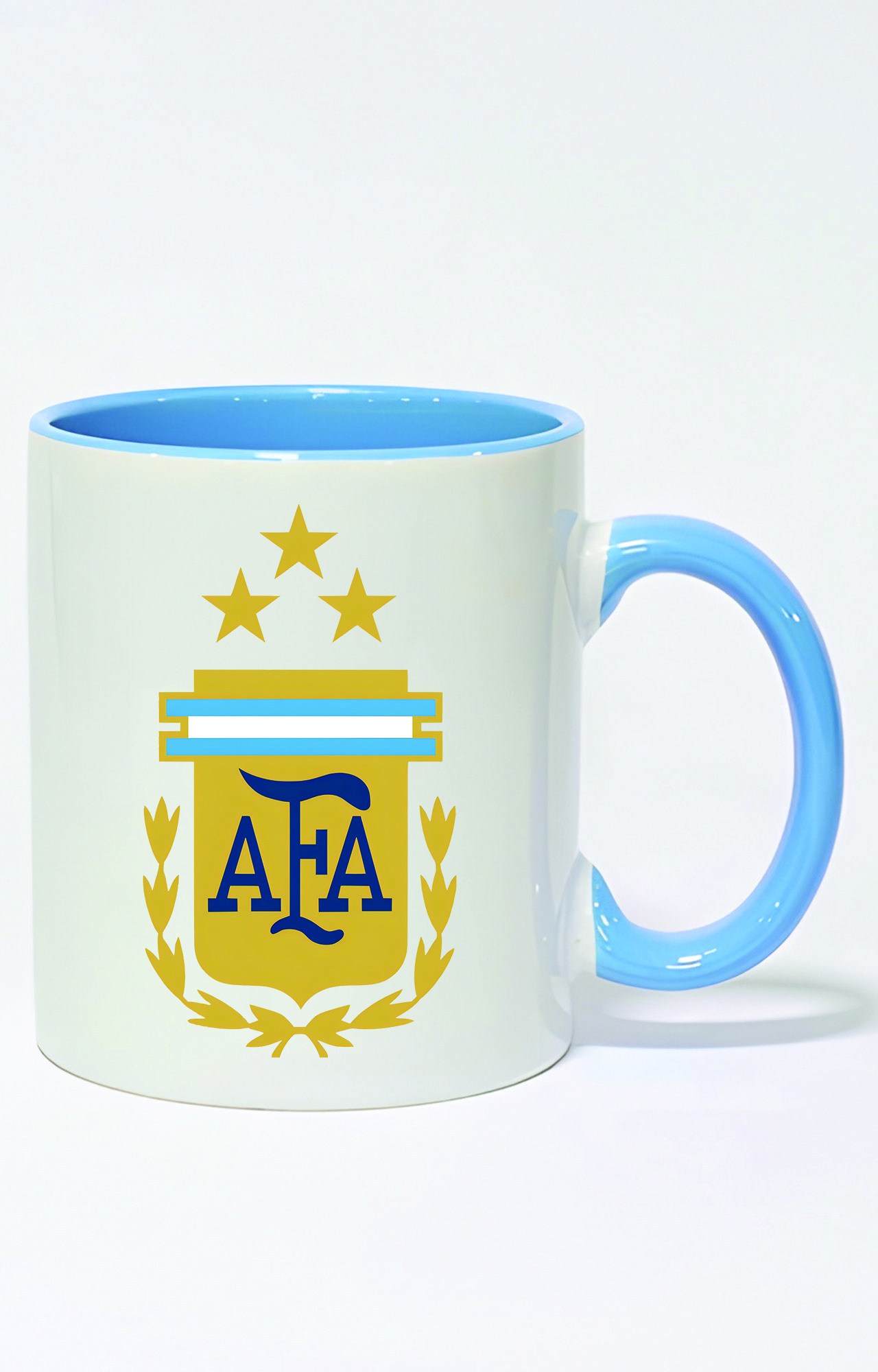 ماگ دسته و داخل رنگی طرح آرژانتین کد 3604