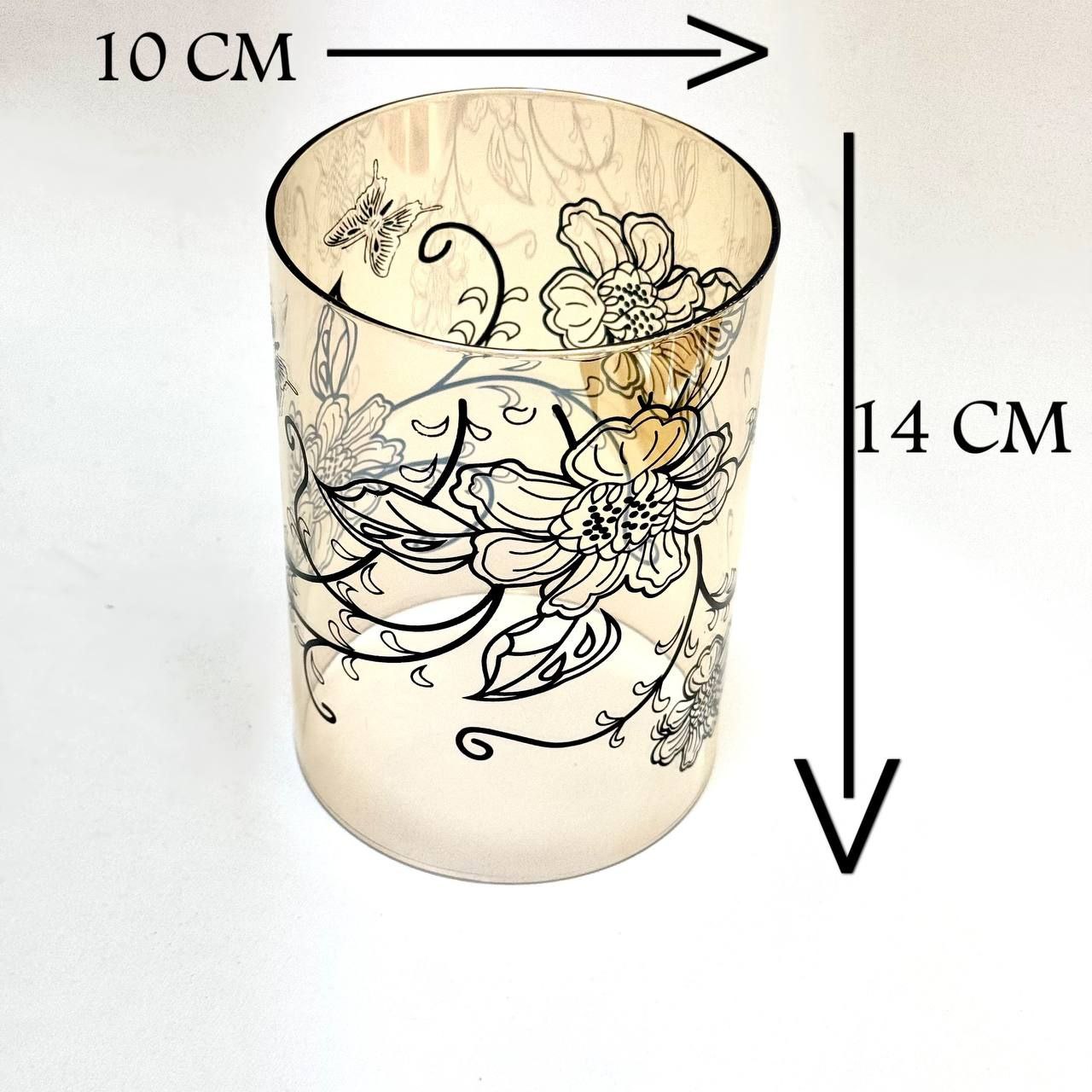 حباب شمعدان شامپاینی طرحدار قطر 10