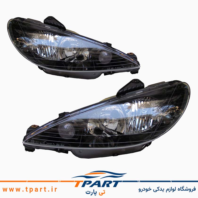 جفت چراغ جلو اسپرت 206 فناوران