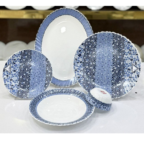 سرویس 25 پارچه آرکوپال دینو طرح لوزاریک مبلمونسرا مدل 290920