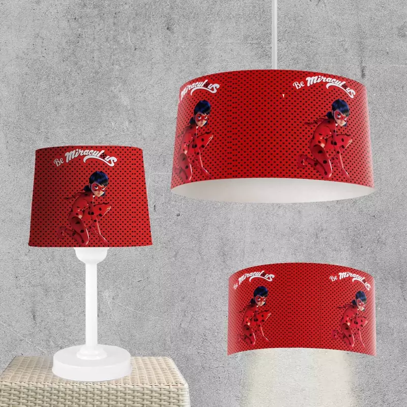 پک لوستر و آباژور و دیوارکوب کد LPR0121 دختر کفشدوزکی