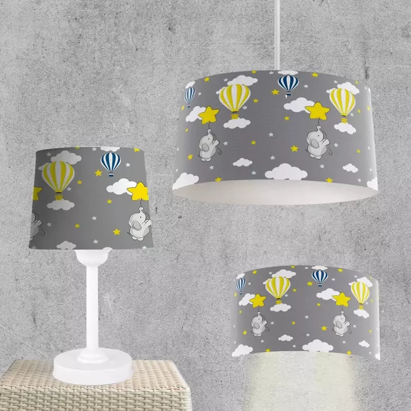 پک لوستر و آباژور و دیوارکوب کد LPR0116 فیل و ابر