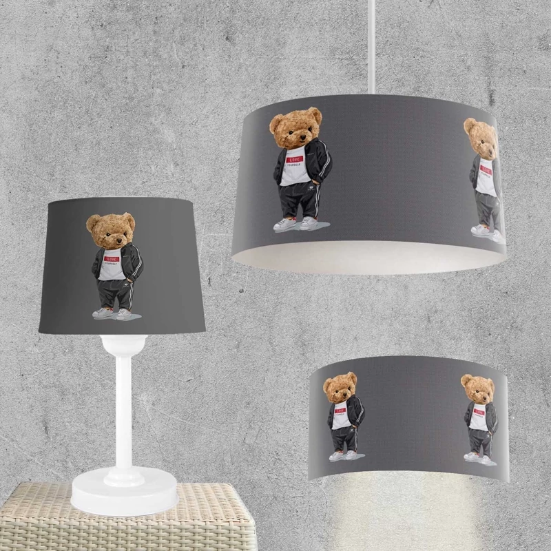 پک لوستر و آباژور و دیوارکوب کد LPR0123 تدی خرسه