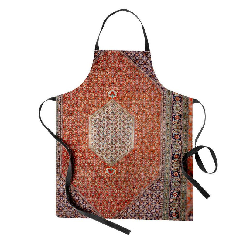 پیش بند آشپزخانه تینادکور طرح فرش بیجار ترنجی ماهی مدل C-bijar06