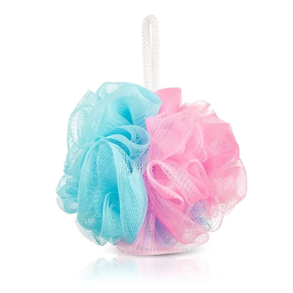 لیف حمام توری دو رنگ صورتی و آبی اکلیپس