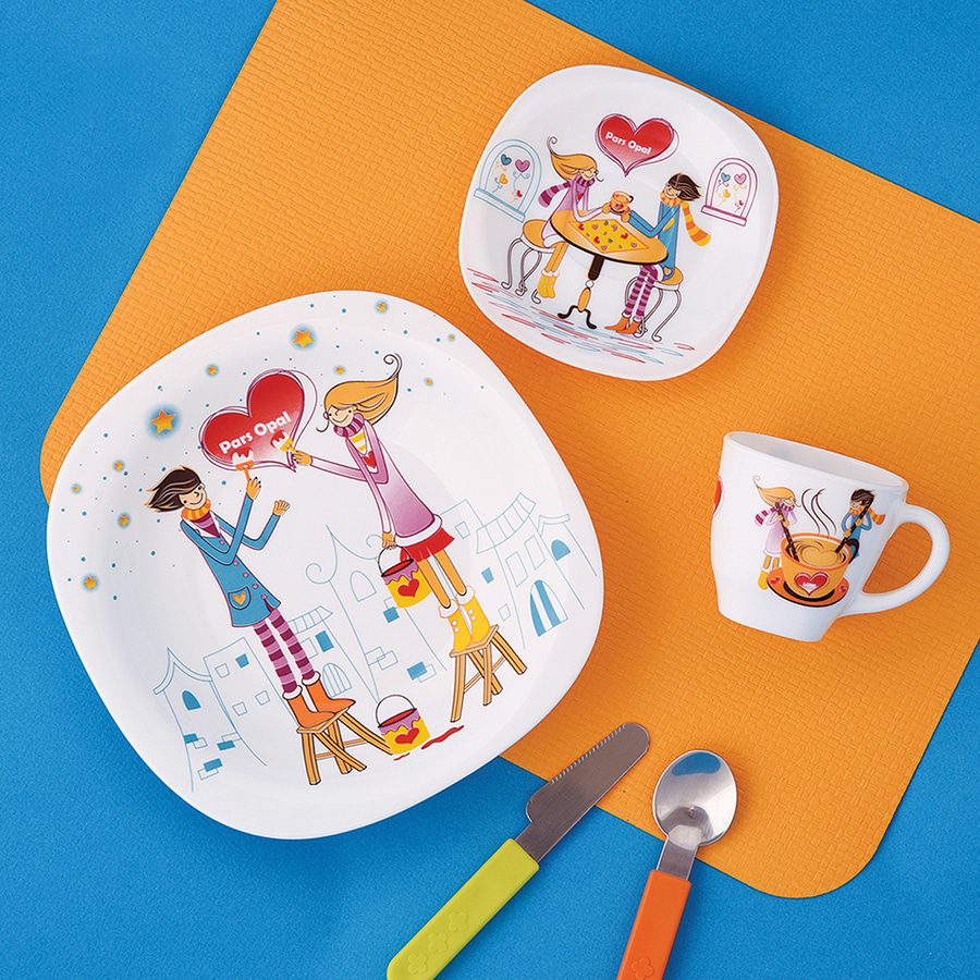 سرویس غذاخوری 5 تکه کودک پارس اپال کودک لاو 659 مبلمونسرا مدل 291081