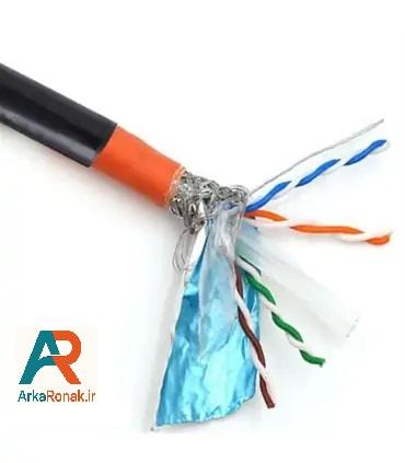 کابل شبکه CAT6 SFTP NEXANS نگزنس تمام مس - اوت دور OUT DOOR - دو روکش رسانت Resanet قرقره 305 متر