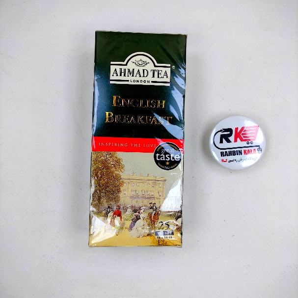 چای سیاه کیسه ای احمد مدل صبحانه انگلیسی پک 25 تایی AhmadTea English  breakfast