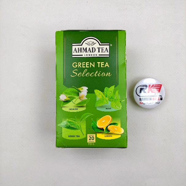 دمنوش چای سبز احمد 4طعم کیسه ای 20 عددی