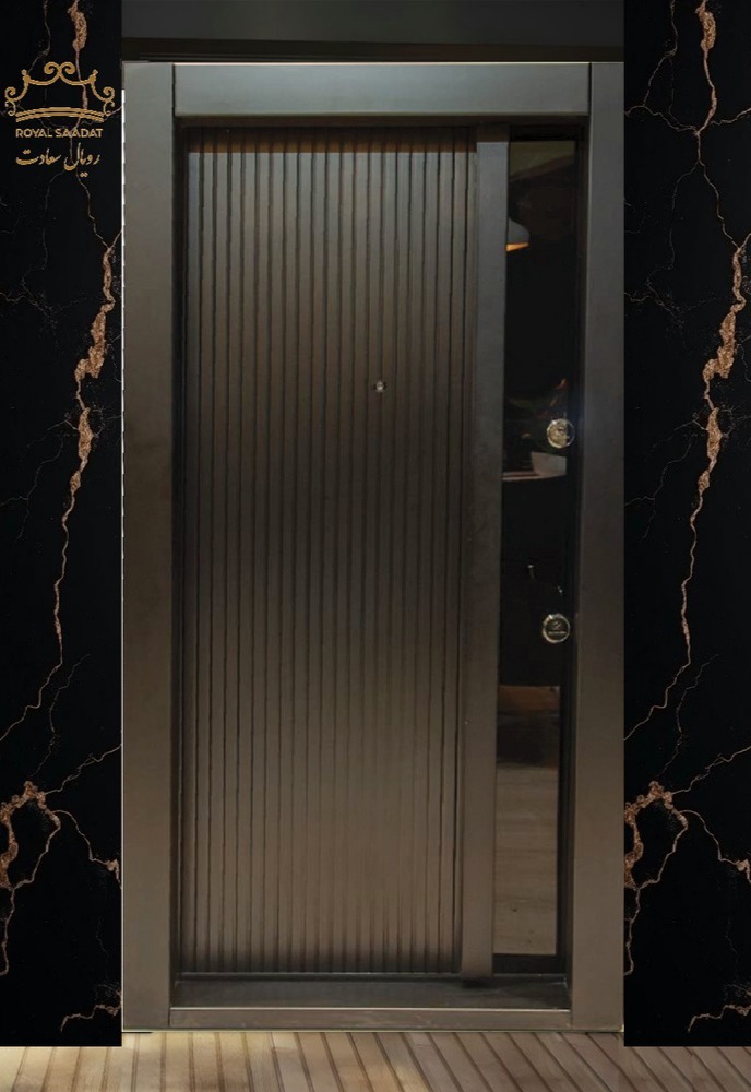 درب ضد سرقت P2427 : سوپر لوکس، مشکی مدرن