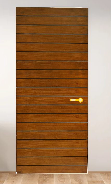 درب اتاق مدرن روکش راش طرح ترمو