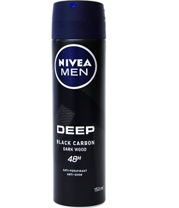 نیوآ اسپری ضد تعریق مردانه 48 DEEP BLACK CARBON DARK WOOD