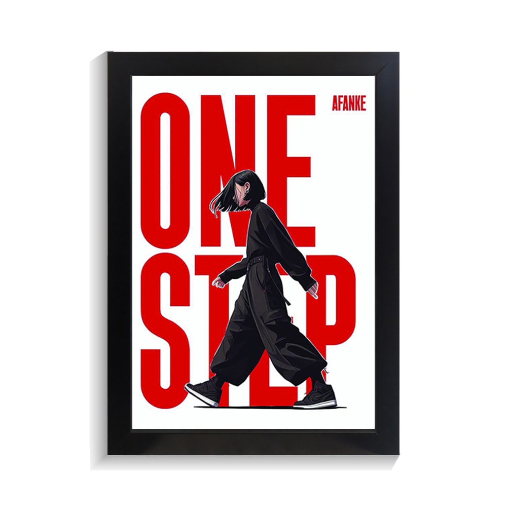 تابلو انگیزشی طرح ONE STEP کد PF-13029