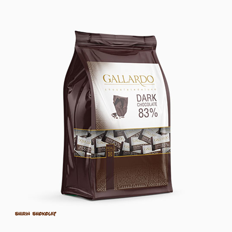 شکلات گالاردو GALLARDO تلخ 83 درصد 330 گرم