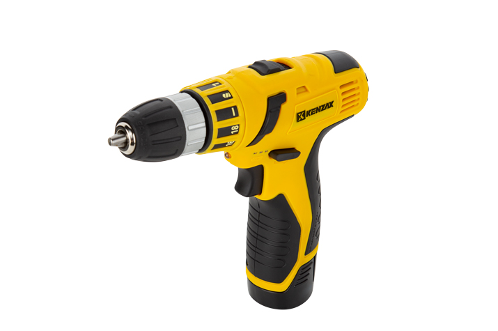 دریل پیچ گوشتی شارژی 16 ولت دوسرعته چکشی - 40 نیوتن متر - براشلس - 2 باتری کنزاکس