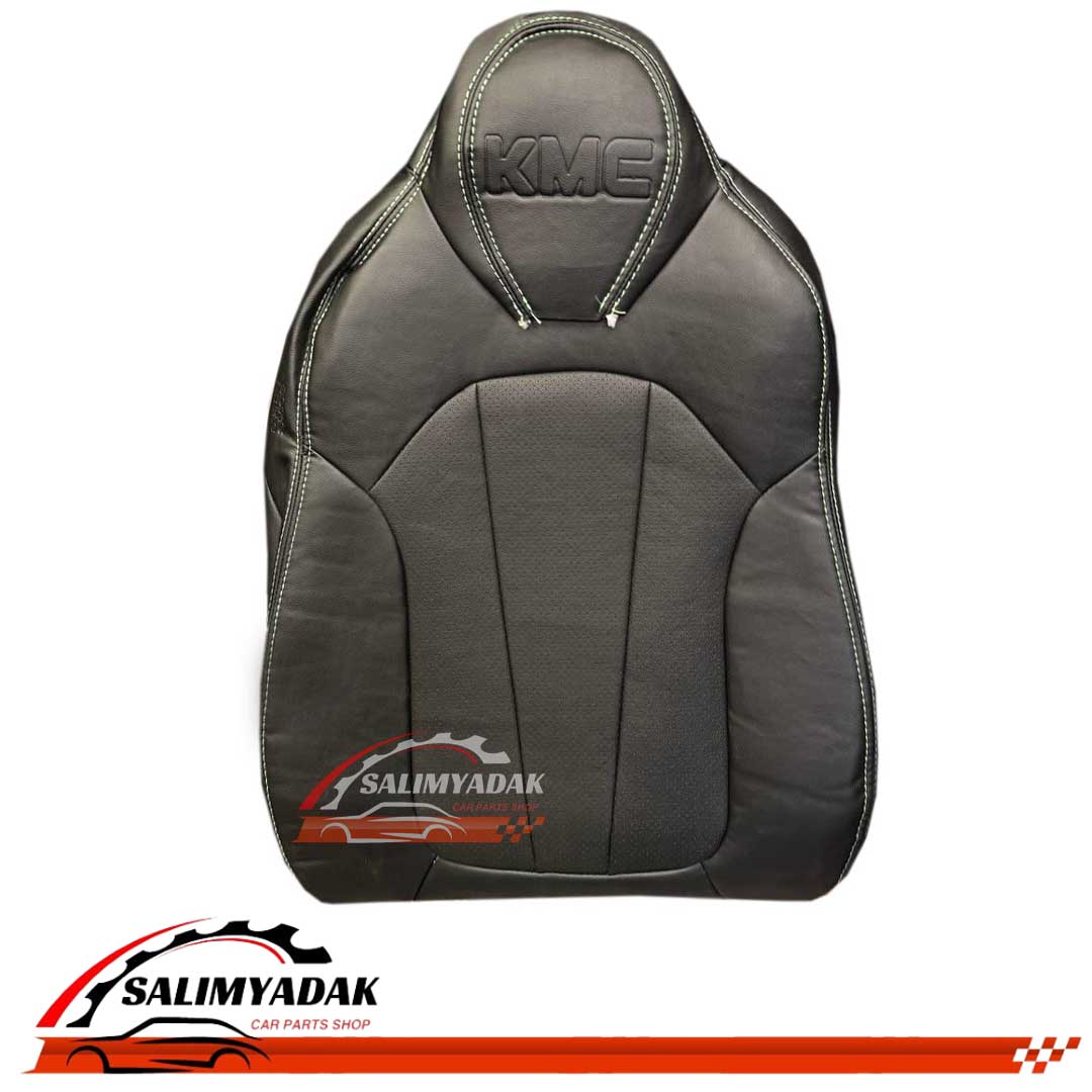 روکش صندلی kmc j7 مشکی دوخت سفید تمام چرم