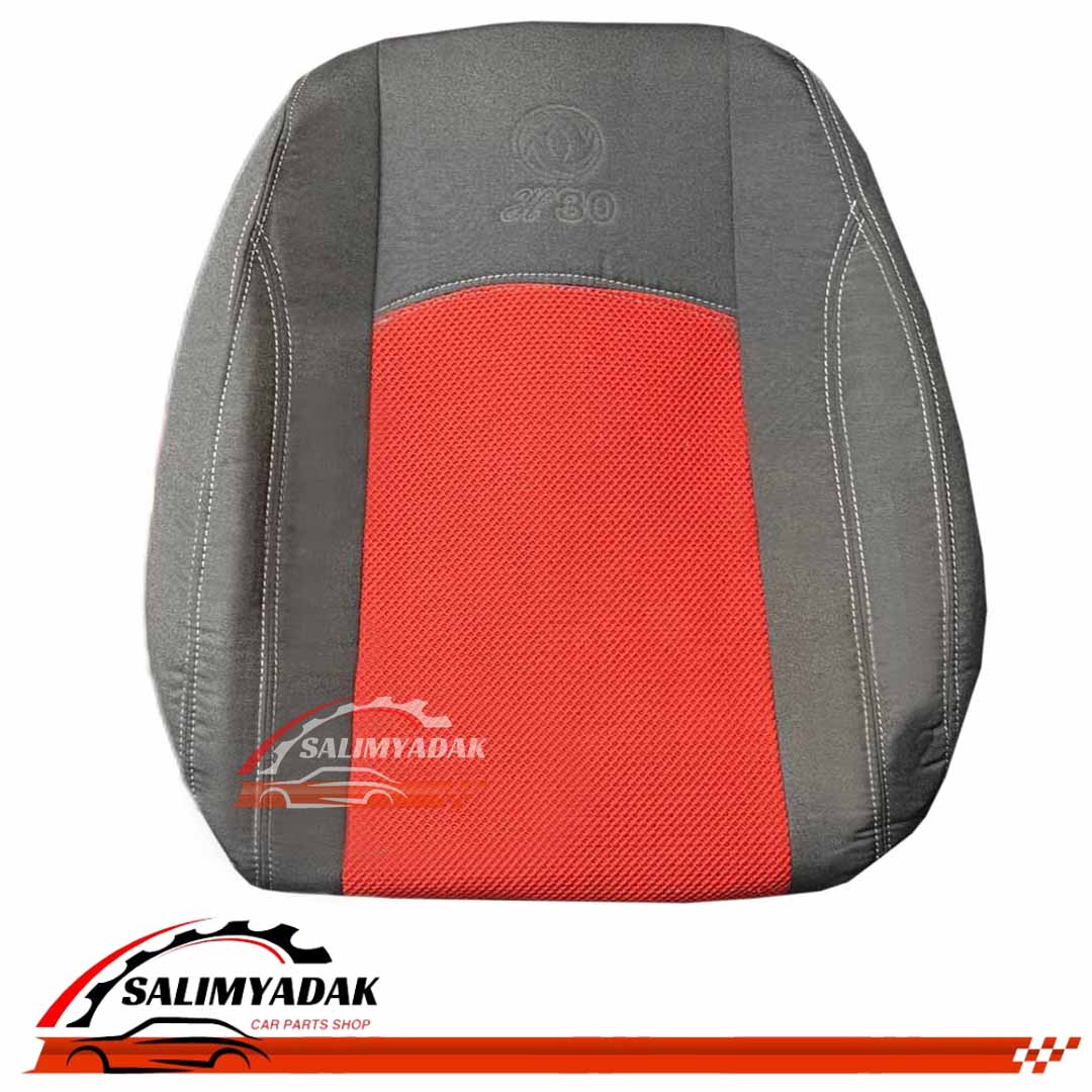 روکش صندلی اچ سی کراس h30 cross پارچه وسط تور رنگ طوسی قرمز
