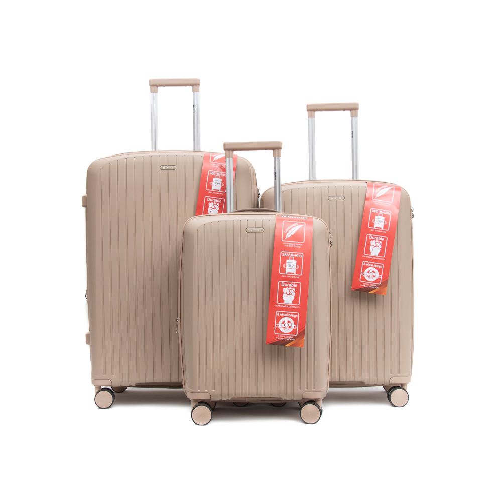 ست چمدان هیروس مدل 009 بژ