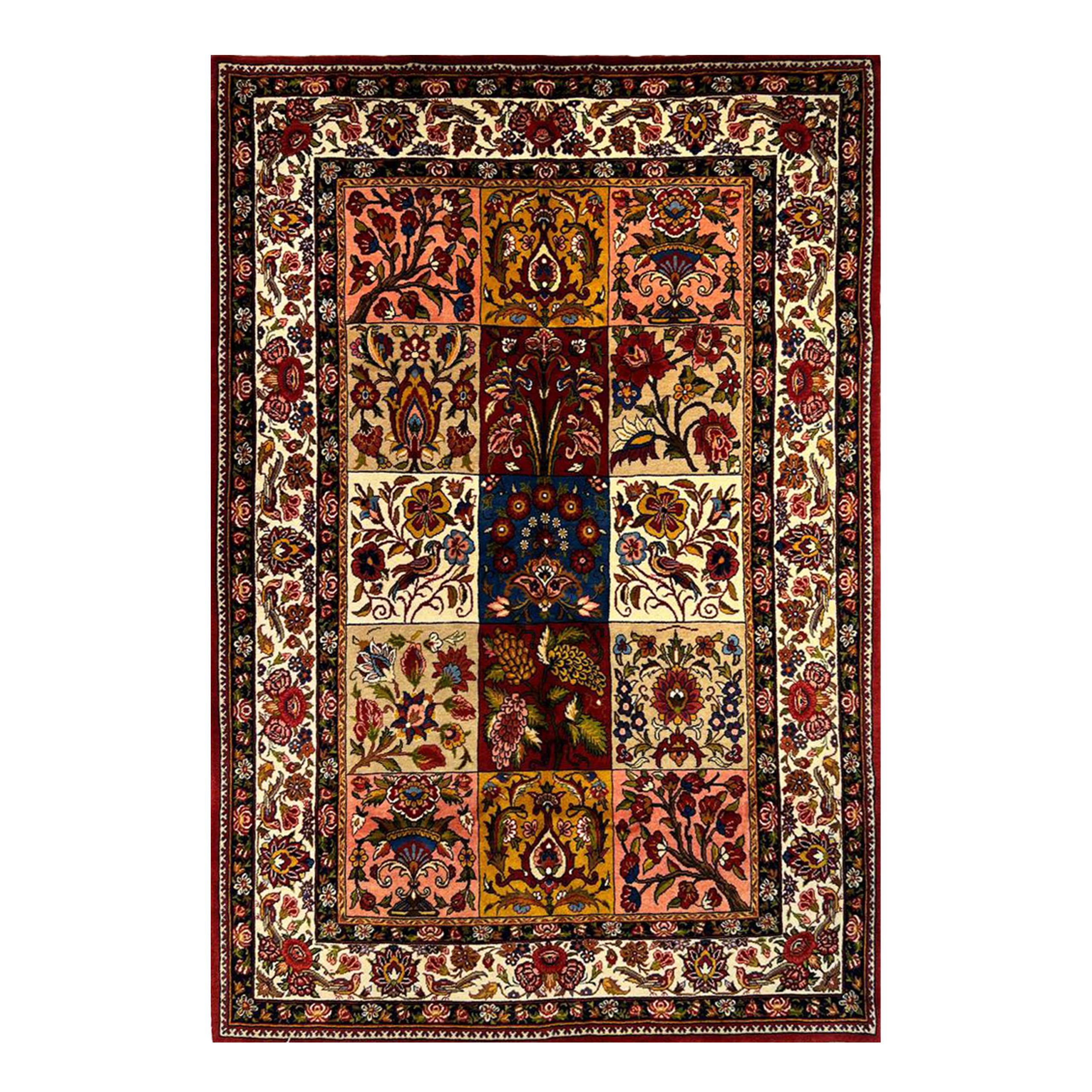 قالیچه پرده ای بختیاری (خشت شیدایی) کد 110041