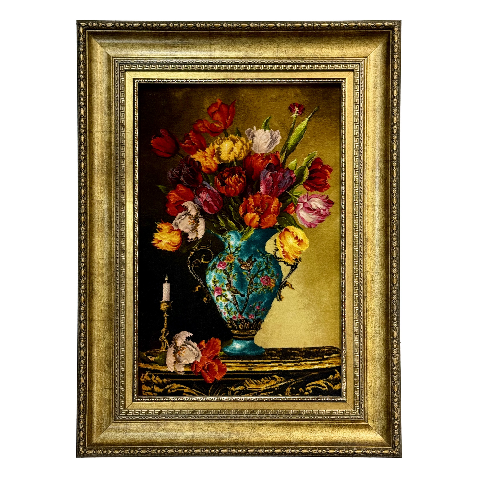 تابلو فرش گل لاله کد 1100274