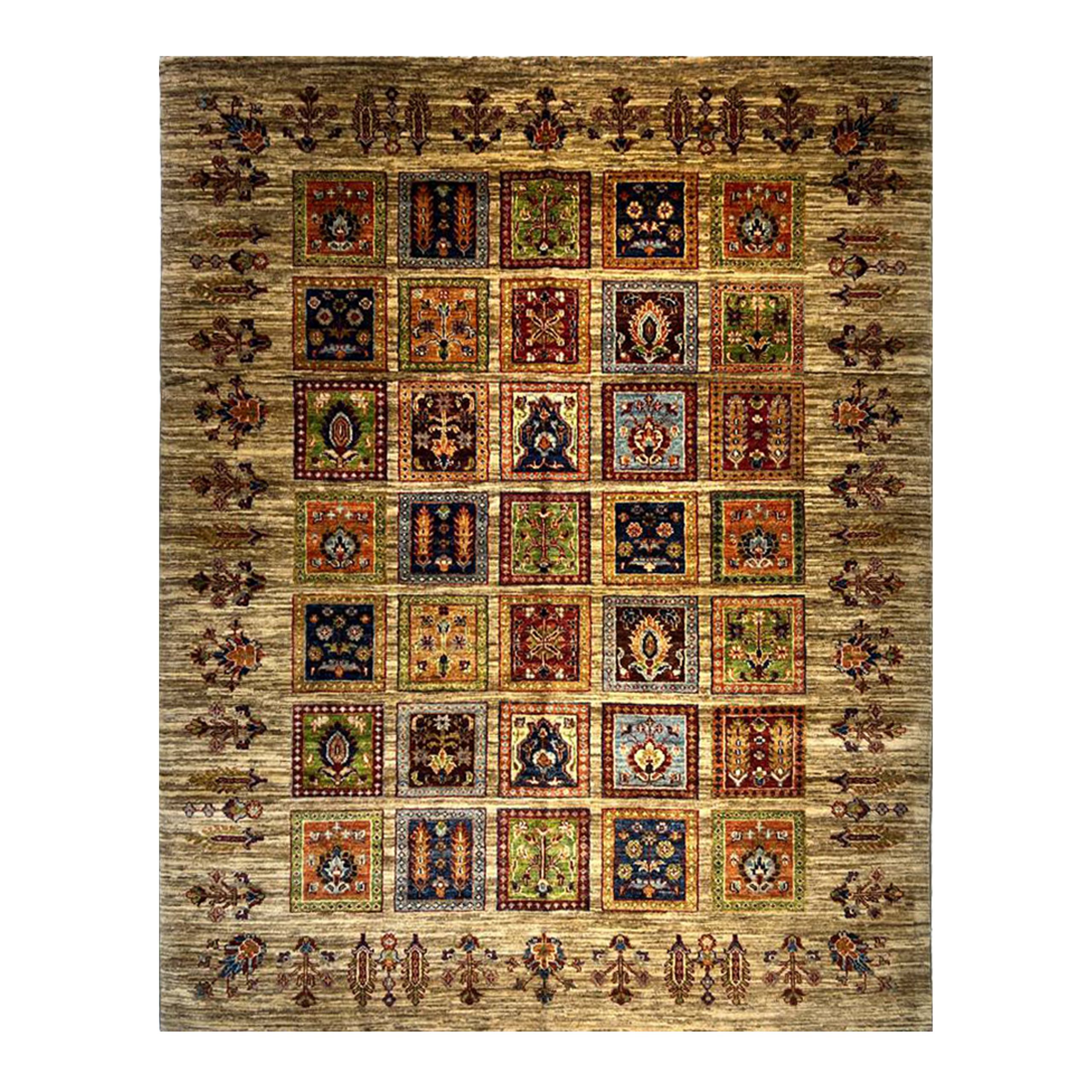 قالیچه قشقایی (خشت مدرن) کد 110050