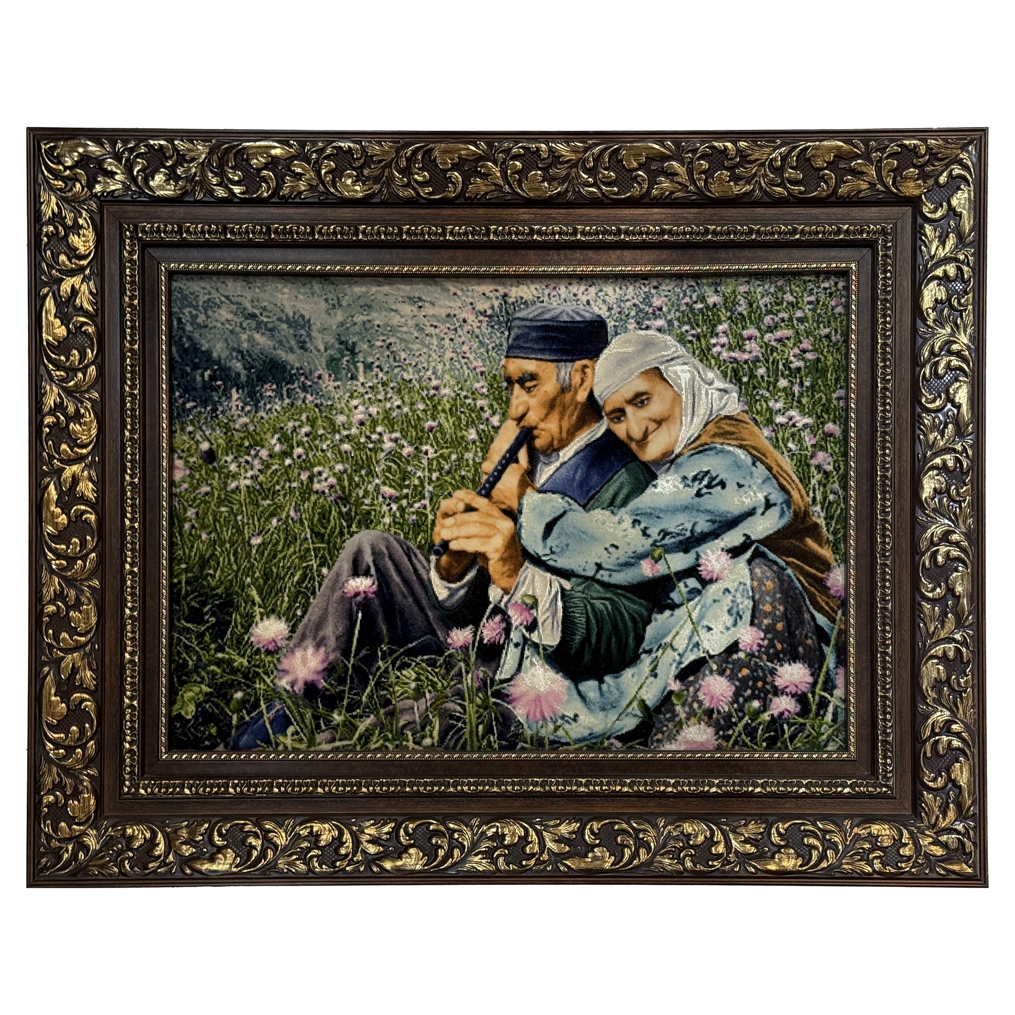 تابلو فرش عشق پیری کد 1100278