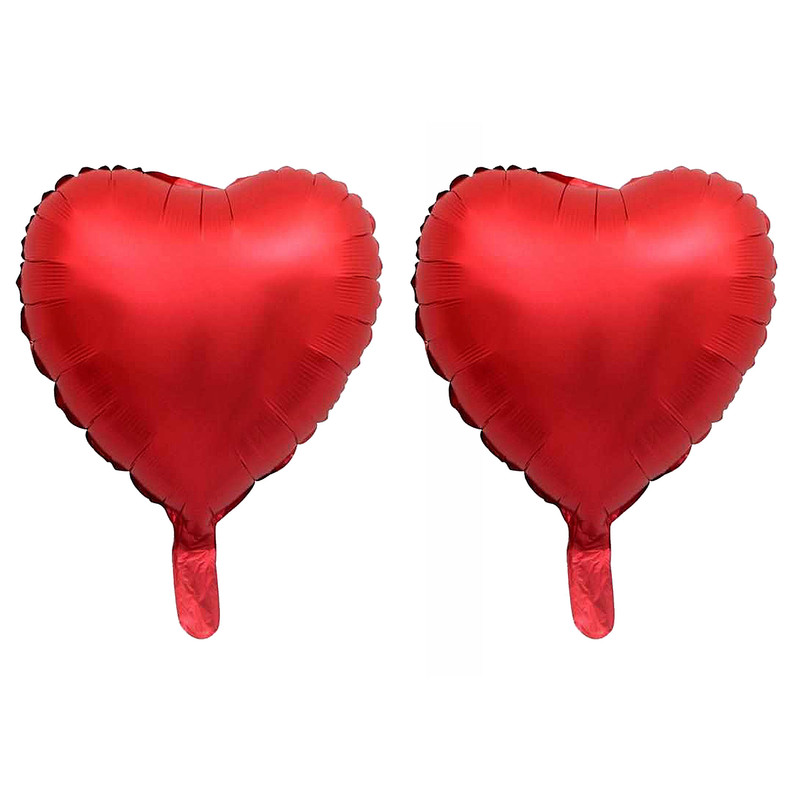 بادکنک فویلی طرح قلبی مدل RR001 مجموعه 2 عددی