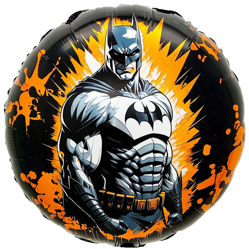 بادکنک فویلی مدل گرد طرح بتمن کد DB21