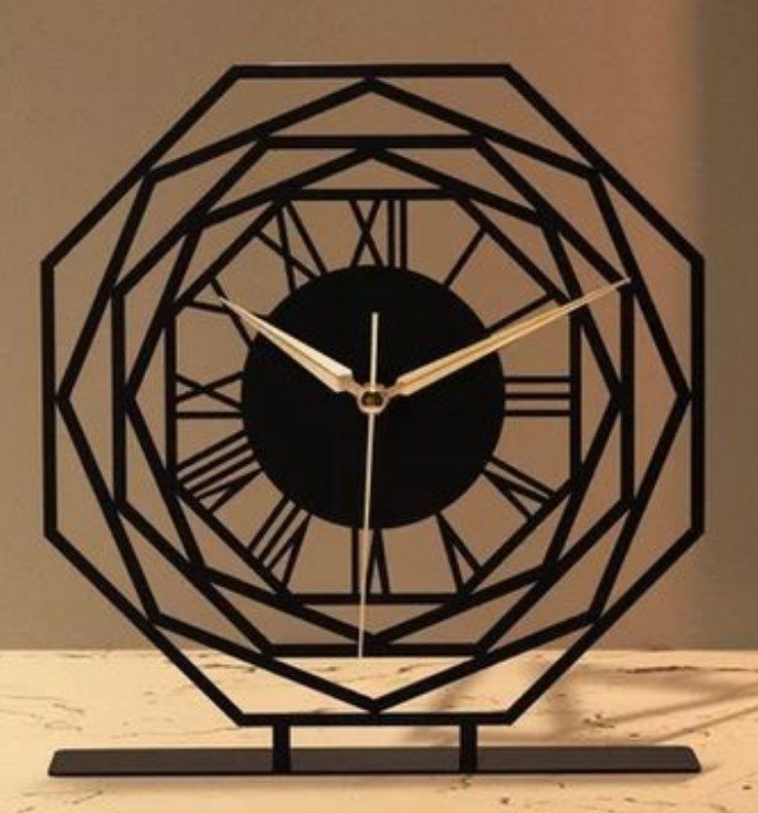 ساعت رومیزی فلزی مدرن کد H-323