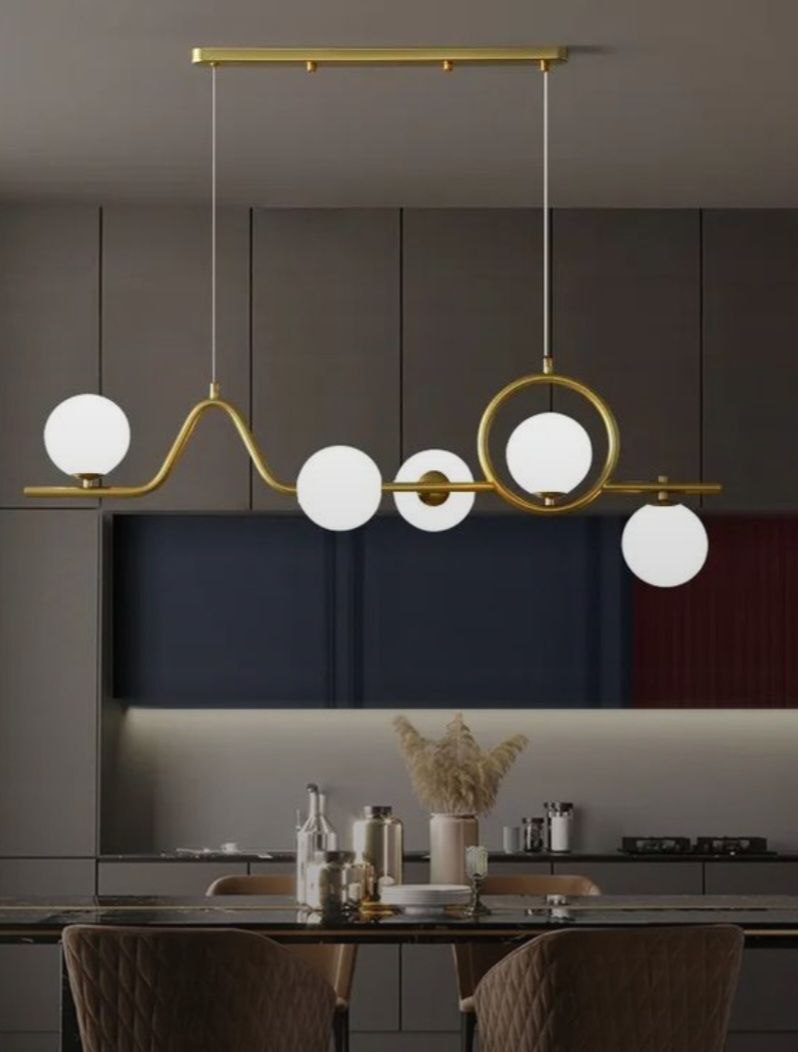 لوستر مولکولی مدرن طرح کانتری مناسب دکوراسیون داخلی با طراحی خاص کد K-134-5