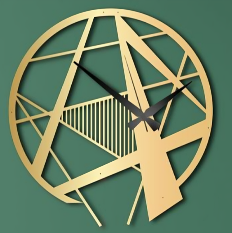 ساعت دیواری فلزی مدرن کد H-337