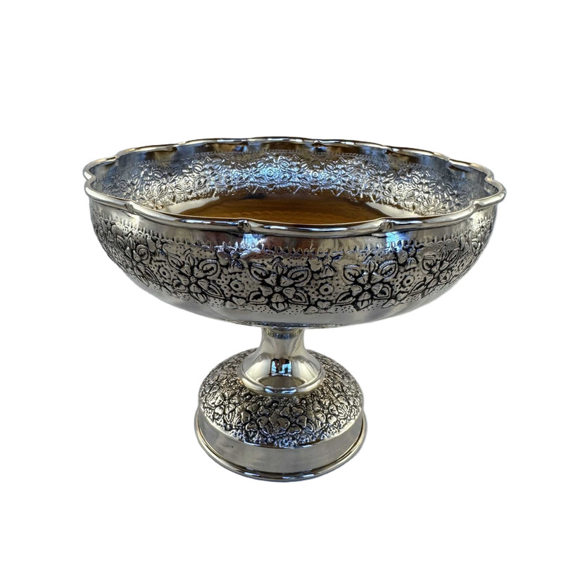 شکلات خوری مسی مدل گلدار