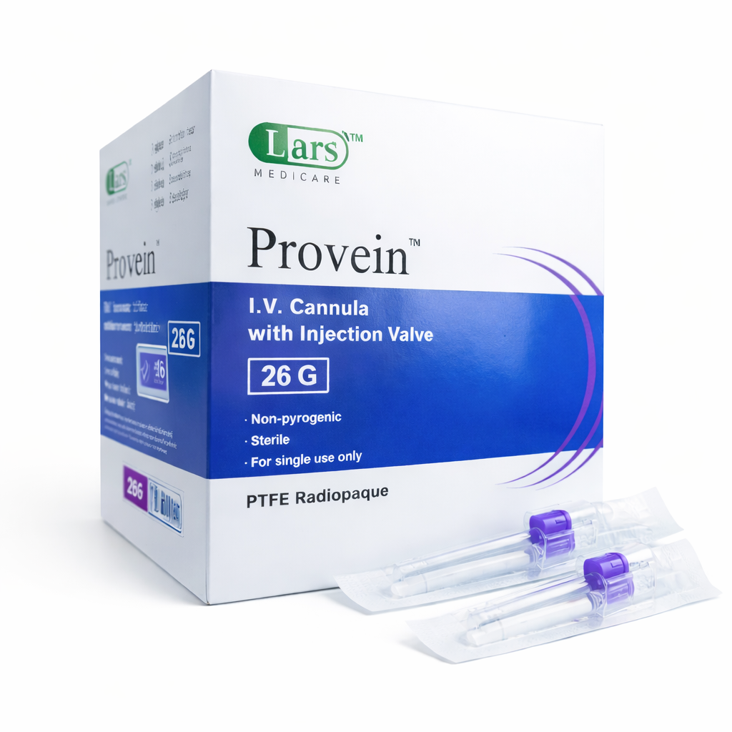 آنژیوکت بنفش لارس سایز 26 بسته 100 عددی