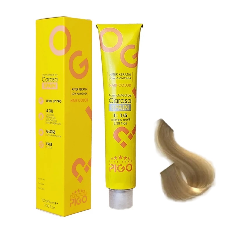 رنگ مو پیگو بلوند طلایی پلاتینه 10.5