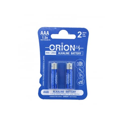 باتری نیم قلمی اوریون مدل Alkaline AAA LR03