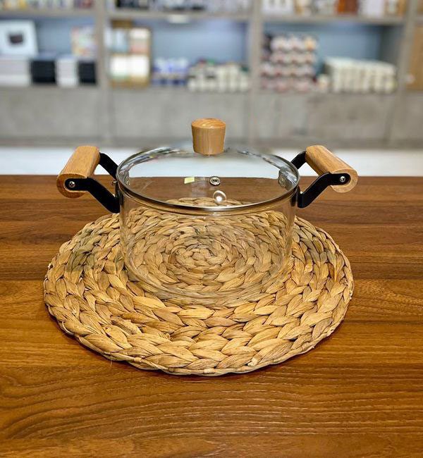 قابلمه پیرکس دسته چوب کد 2500