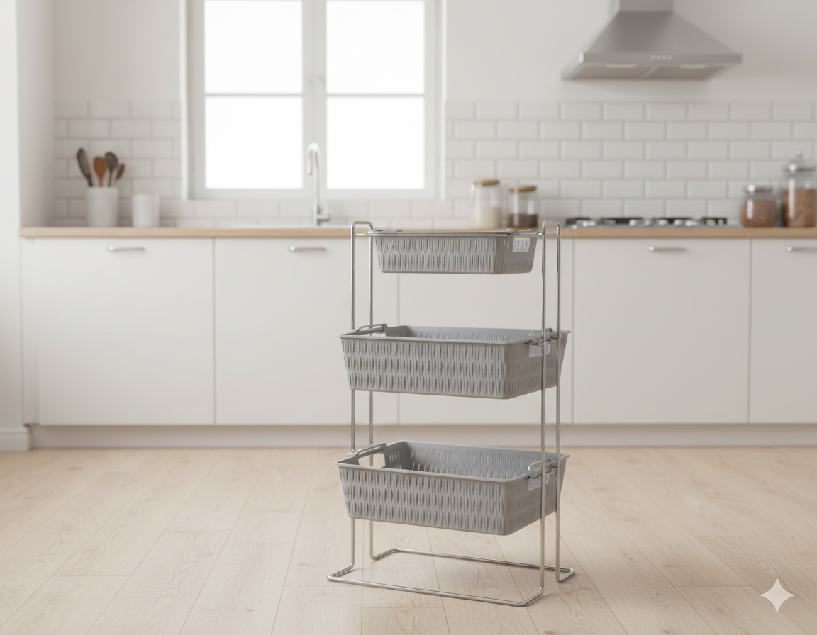 جای سیب زمینی و پیاز و سیر چهارگوش  لیمون کد 2088