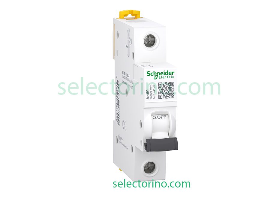 مینیاتوری تک فاز با جریان نامی 20 آمپر1P-20مدل A9K24120 برند Schneider Electric