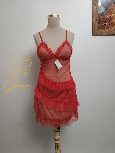 لباس خواب توری بدن نما کد 2407