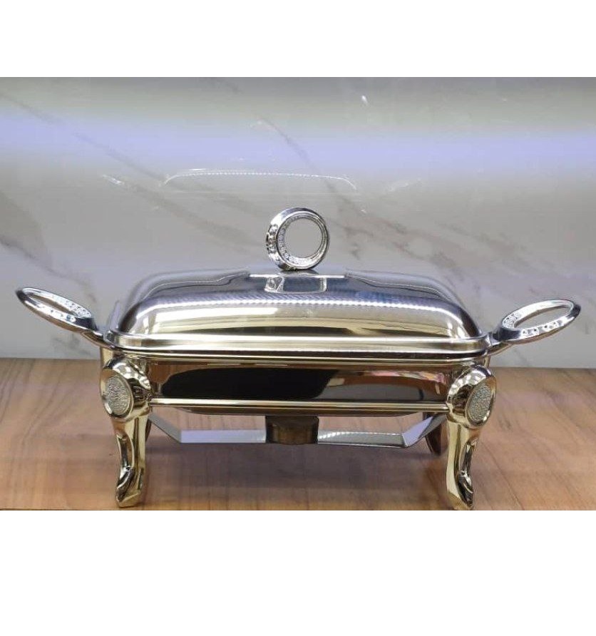 - سوفله مرغ کوچک خاتم استیل نقره ای مبلمونسرا مدل 290438