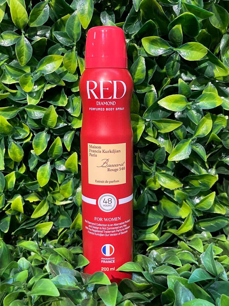 اسپری بدن رد دیاموند باکارات رژ 200 میل