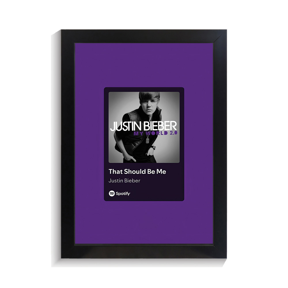 تابلو خواننده طرح موزیک پلیر That Should Be Me جاستین بیبر کد PF-20377