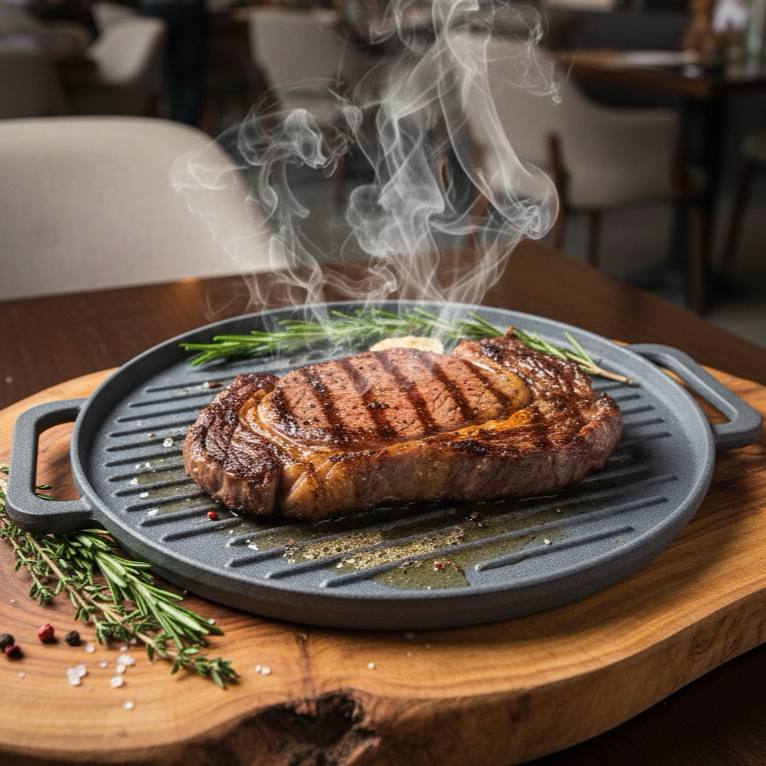 تابه چدنی گرد دورو